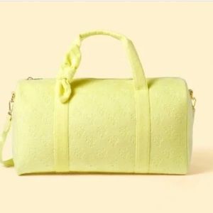 STONEY CLOVER Terry Cloth Embossed  Duffle Bag  PLUS TRAVEL STICKER PATCHES